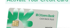 Citizens Bank | Activate Your Credit Card | https://www.citizensbank.com/credit-cards/cardholder/card-activation.aspx